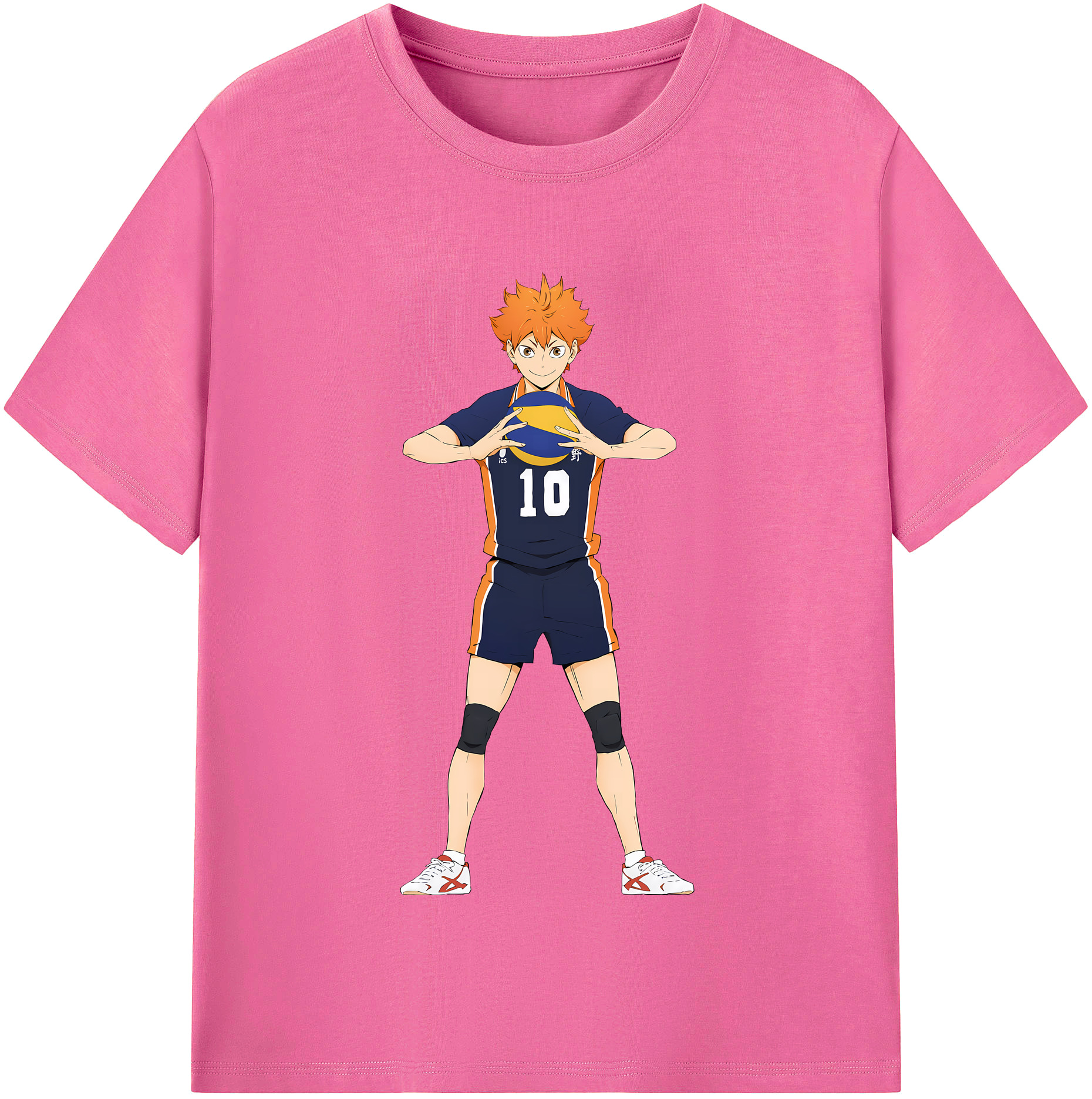 （画像用） ハイキュー!! Haikyu!! レディースカジュアルプリントTシャツ（綿100％）